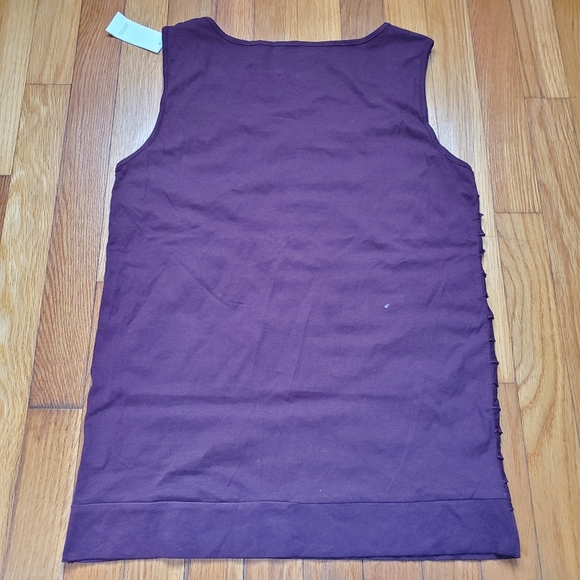 Ann Taylor Loft‎ ruffle front sleeveless blouse size medium NWT - Picture 6 of 6